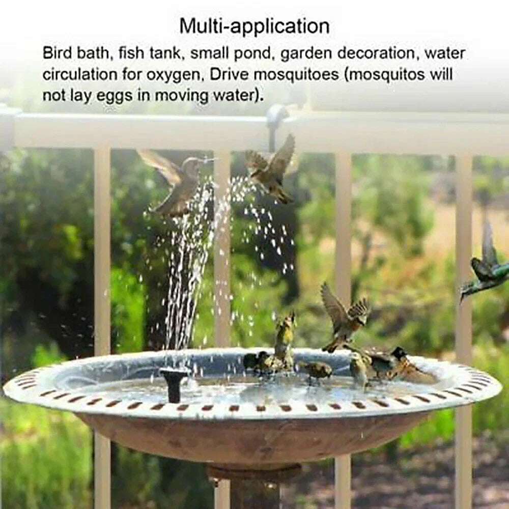 Solar Floating Fountain for Garden & Bird Bath ⛲☀️